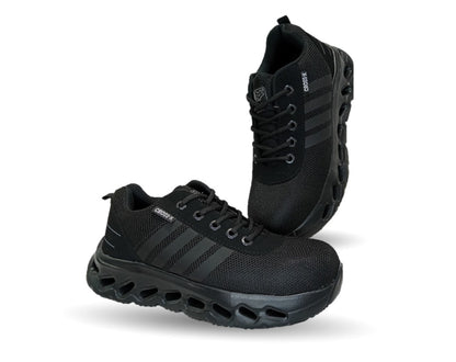 Tenis de Trabajo con casco de acero Cross X 1550 Negro/Negro para hombre