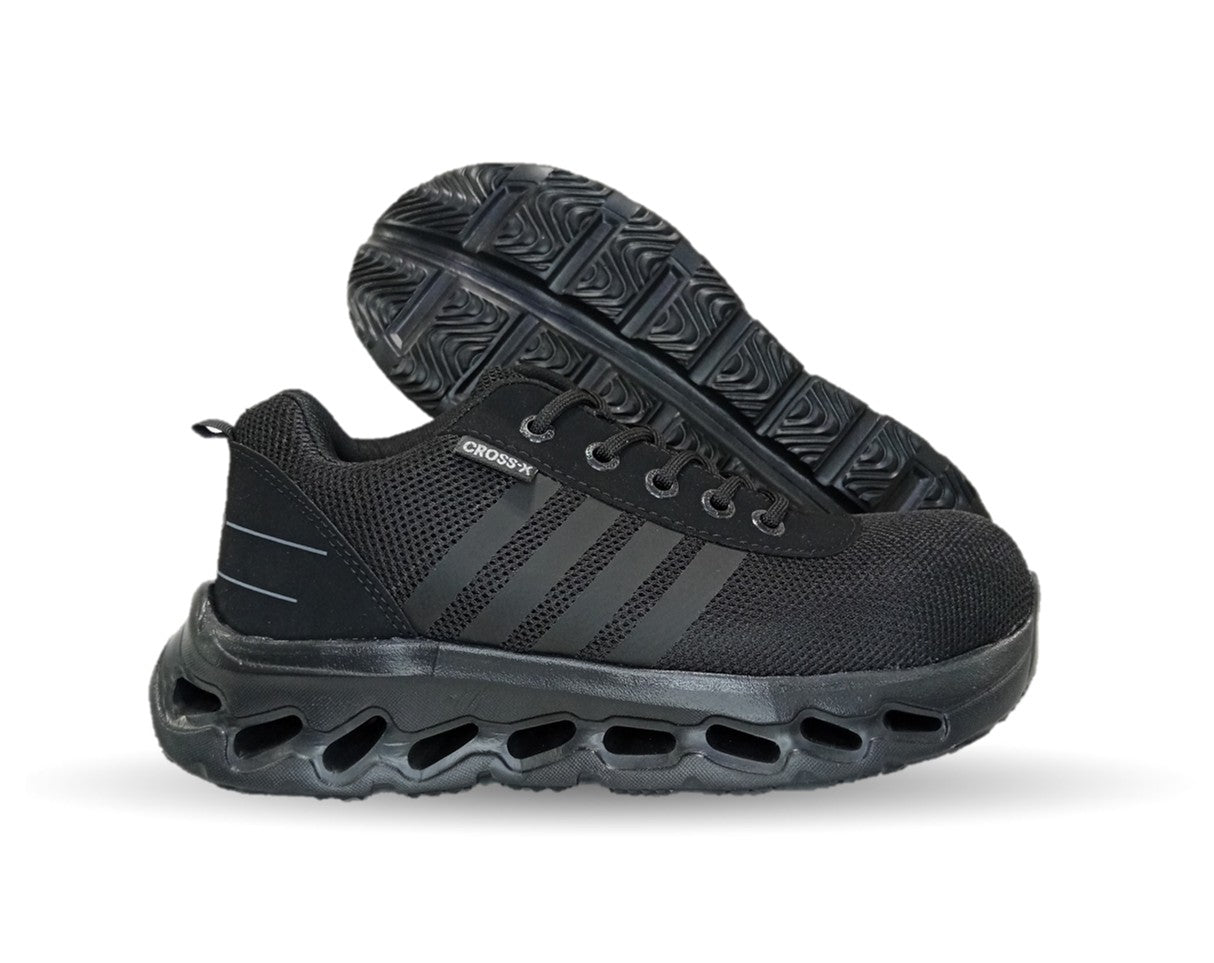 Tenis de Trabajo con casco de acero Cross X 1550 Negro/Negro para hombre