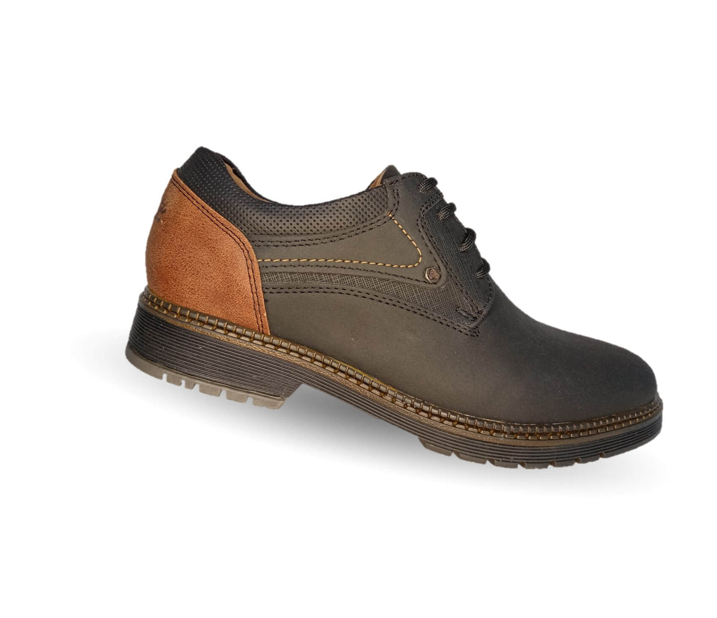 Zapato Casual Custom 3853 Negro/Cogñac para hombre