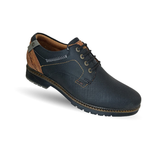 Zapato Casual Custom 3856 Negro/Camel para hombre