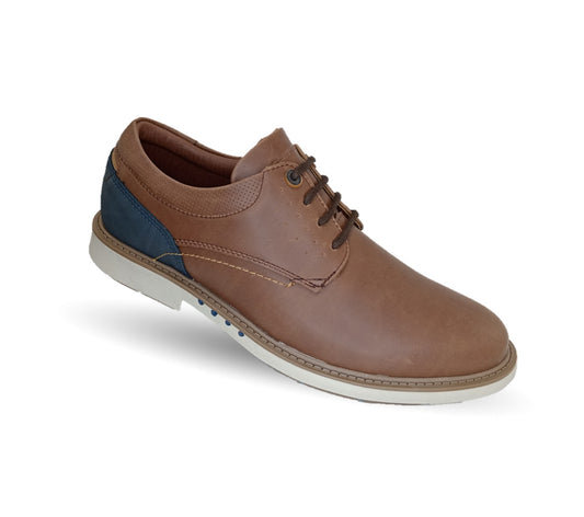 Zapato Casual Custom 4706 Camel/Navy para hombre