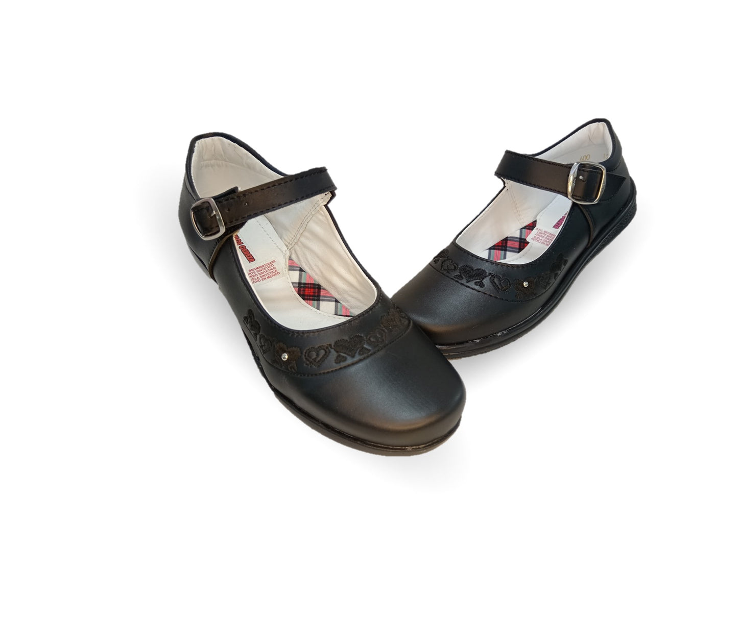 Zapato Escolar y Casual con hebilla Dulce Cereza 600 Negro para niña