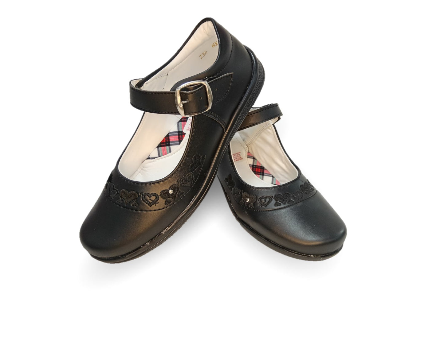 Zapato Escolar y Casual con hebilla Dulce Cereza 600 Negro para niña