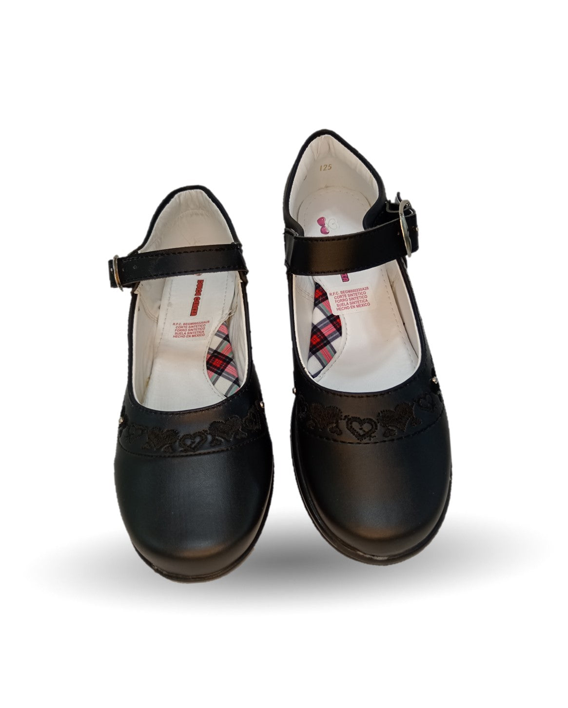 Zapato Escolar y Casual con hebilla Dulce Cereza 600 Negro para niña