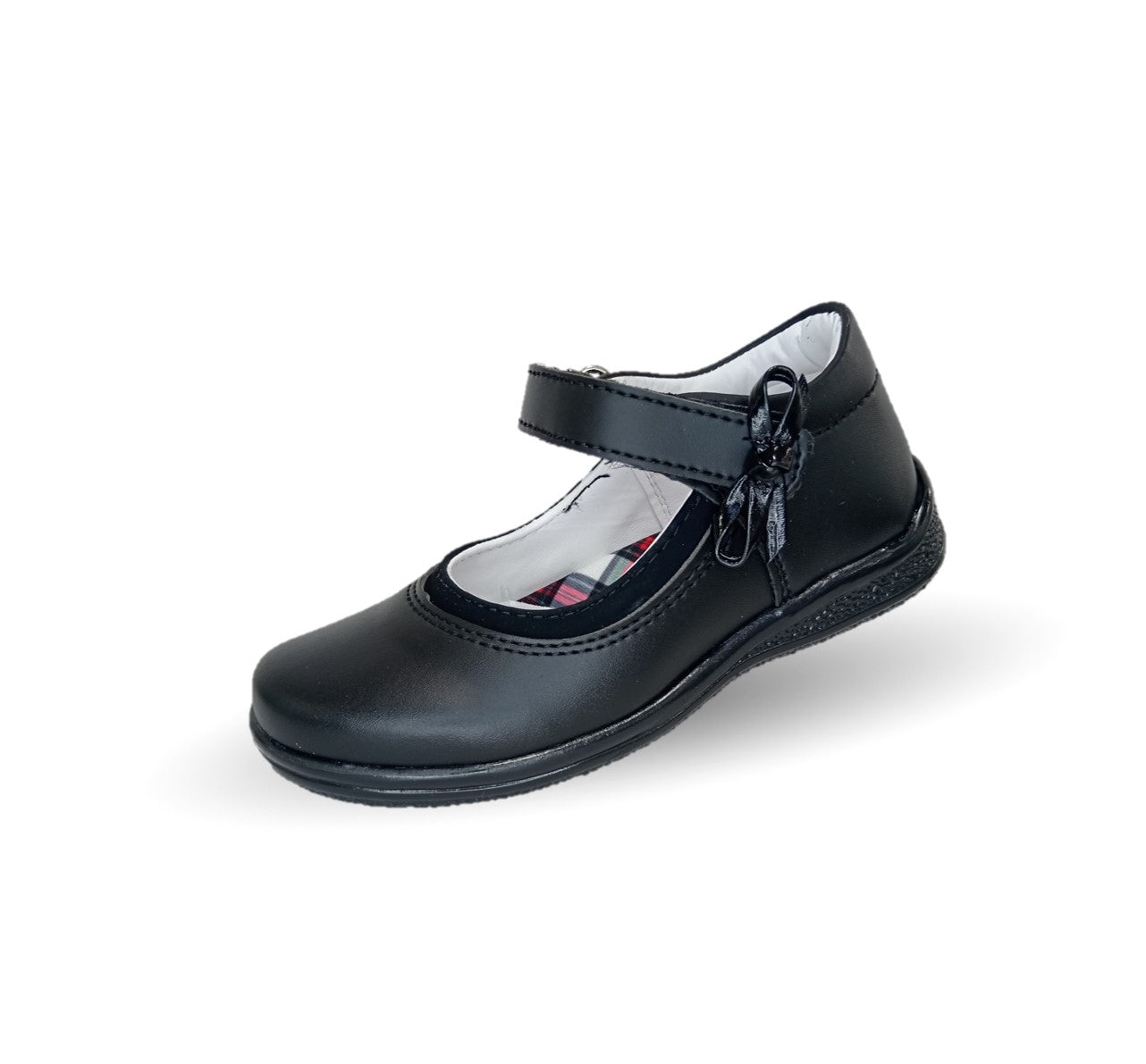 Zapato Escolar y Casual con contactel Dulce Cereza 638 Negro para niña