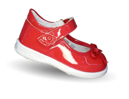 Zapato Casual Delin Kids 12 Charol Rojo para niña