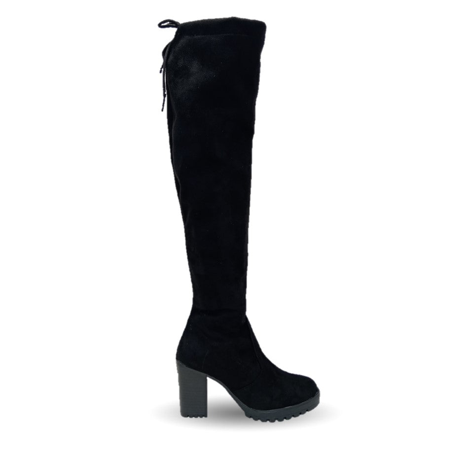 Bota Casual de tubo alto con cierre interno Dikamar 500 Negro para mujer