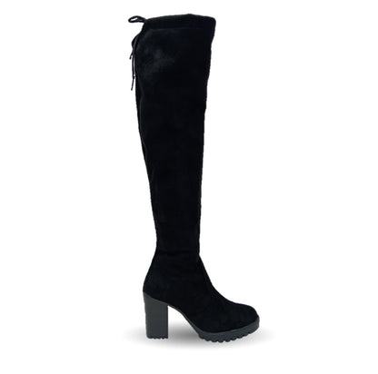 Bota Casual de tubo alto con cierre interno Dikamar 500 Negro para mujer