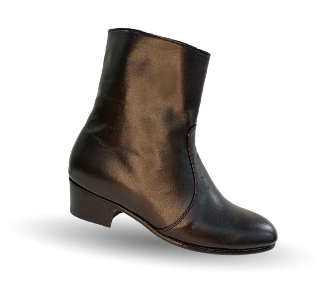 Botín de Vestir de piel con suela de cuero y cierre interno D´Marco 105 Negro para hombre