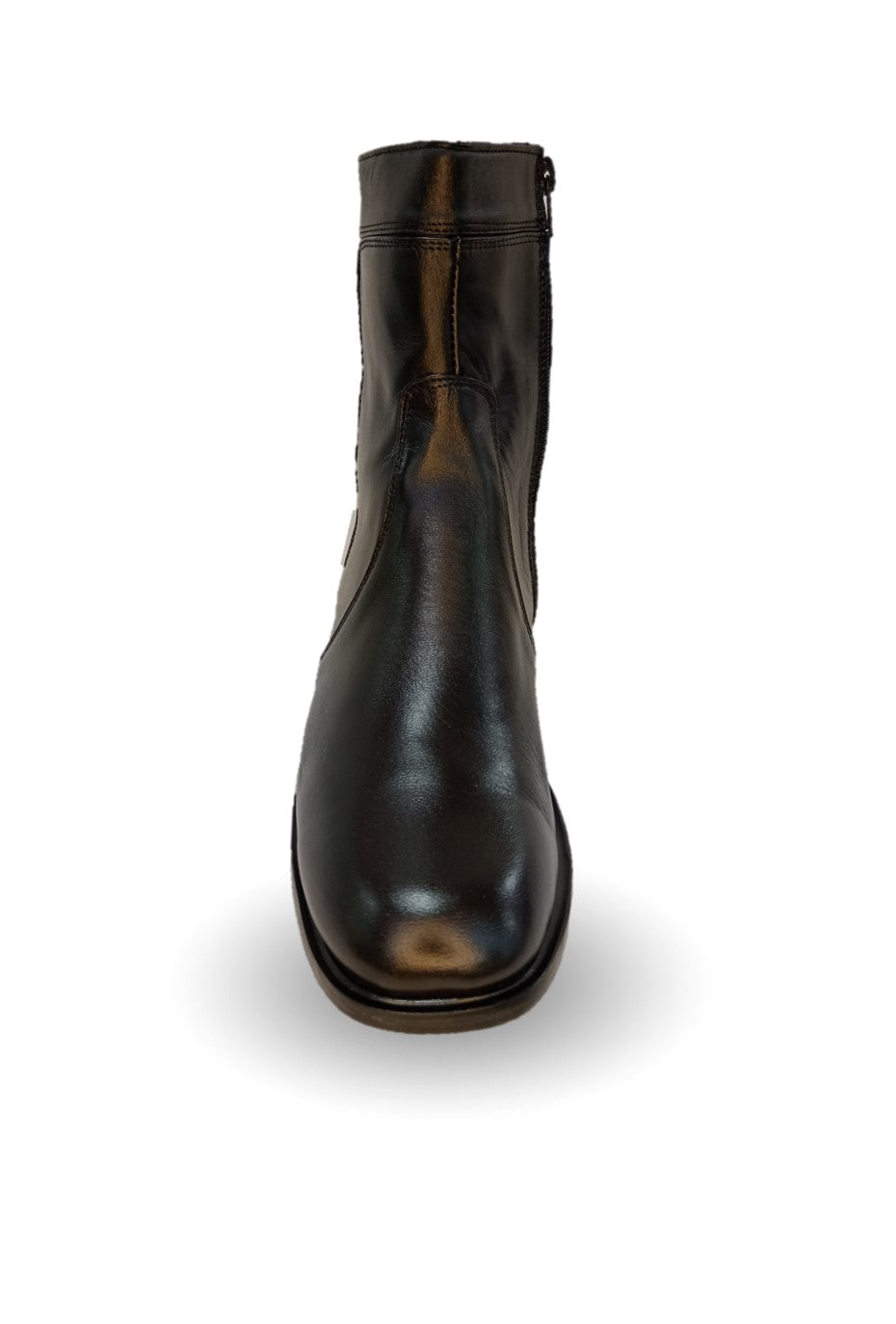 Botín de Vestir de piel con suela de cuero y cierre interno D´Marco 115 Negro para hombre