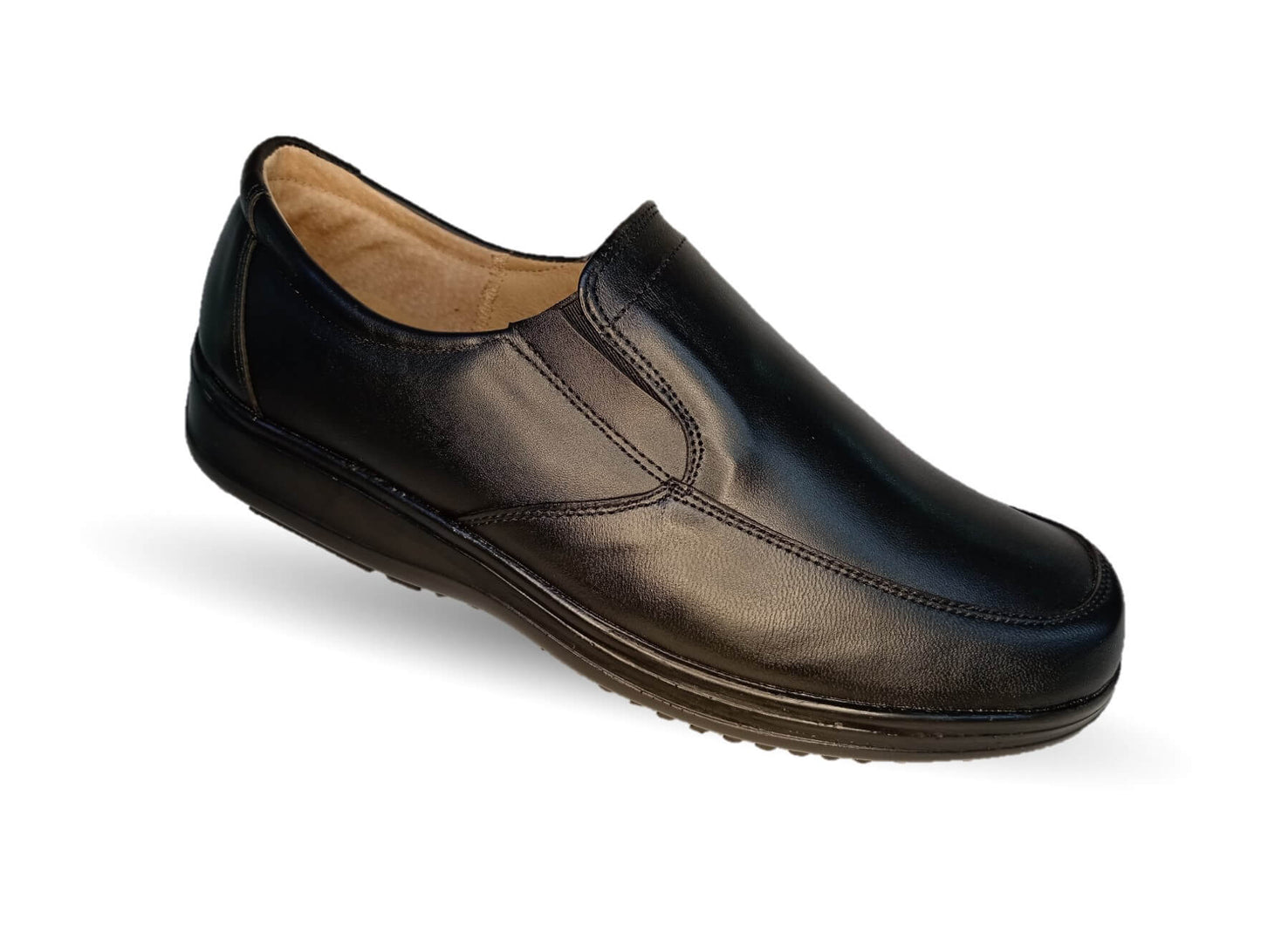 Zapato de Confort de piel D´Marco 5005 Negro para hombre