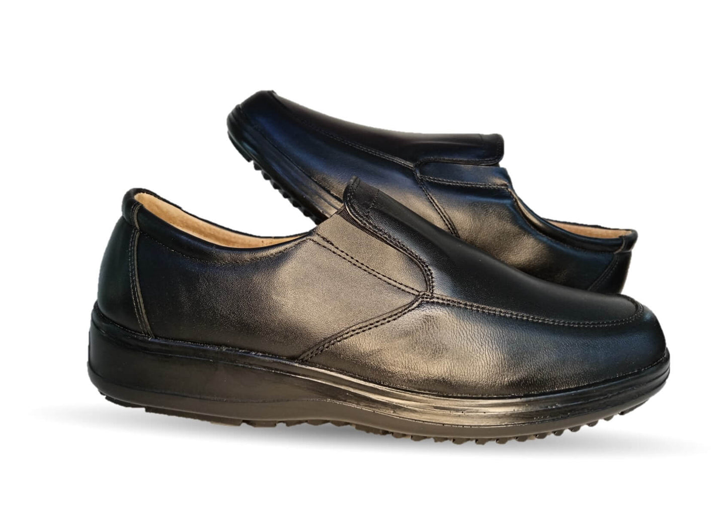 Zapato de Confort de piel D´Marco 5005 Negro para hombre