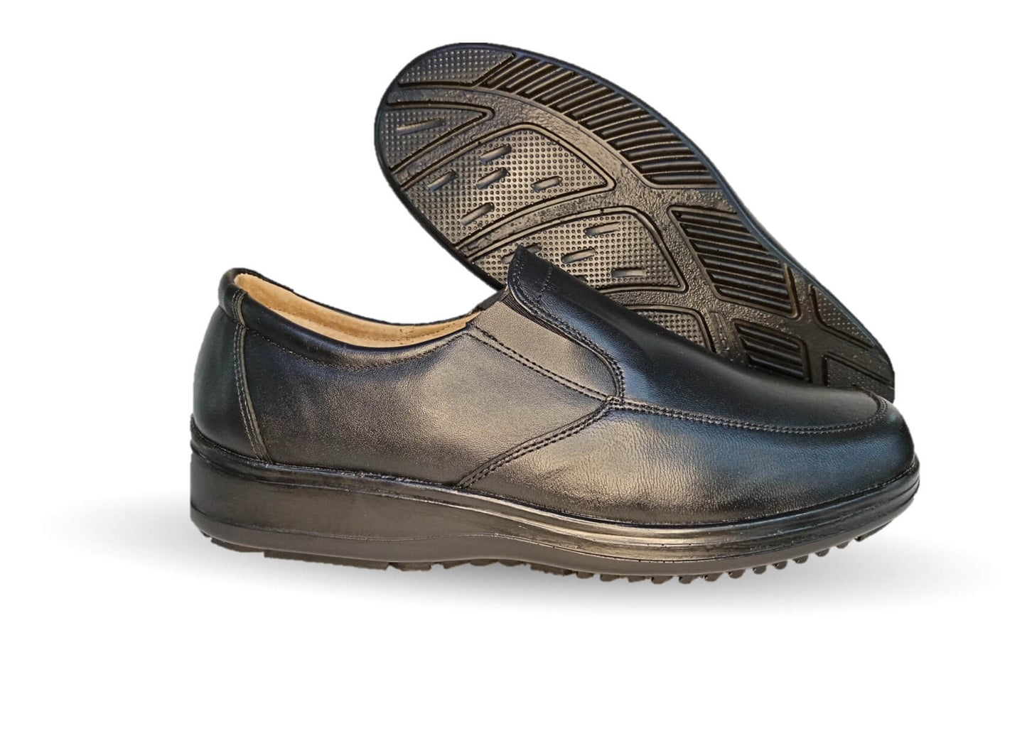 Zapato de Confort de piel D´Marco 5005 Negro para hombre