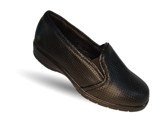 Zapato de Confort de piel bovino Dorothy Bell 382 Negro para mujer