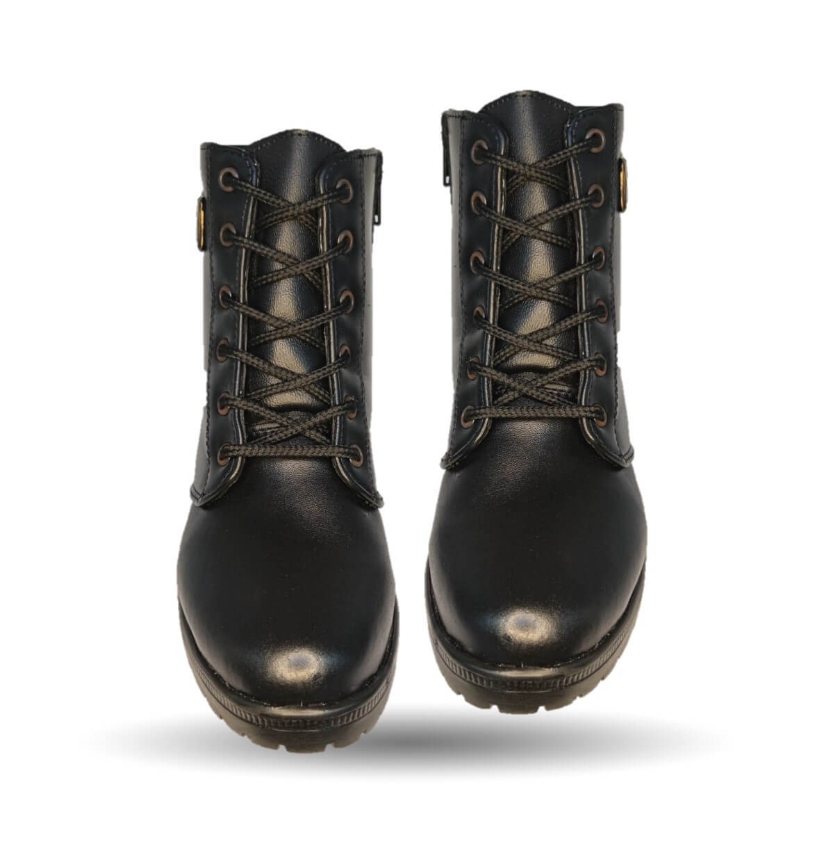 Bota de Confort y Casual de piel bovino con tacón medio con cierre interno Dorothy Bell 915 Negro para mujer