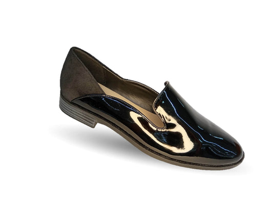 Zapato Casual tipo Flats de moda Dva 21156 Charol Negro para mujer