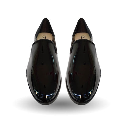 Zapato Casual tipo Flats de moda Dva 21156 Charol Negro para mujer