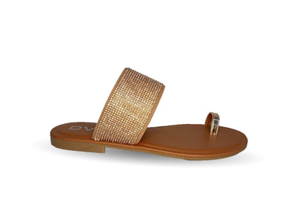 Sandalia de moda Dva 22233 Oro Rosado para mujer