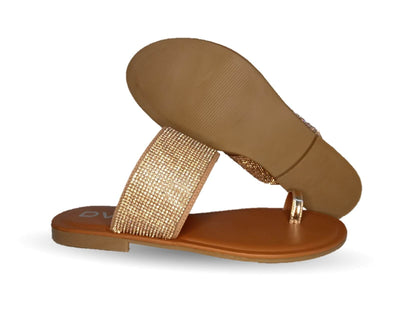 Sandalia de moda Dva 22233 Oro Rosado para mujer