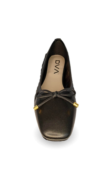 Zapato Casual tipo Flats de moda Dva 22633 Negro para mujer