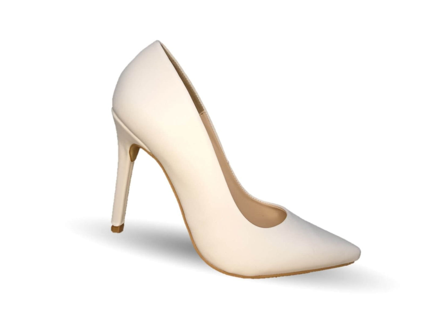 Zapatilla de Vestir tacón de aguja Dva 5701 Latte para mujer