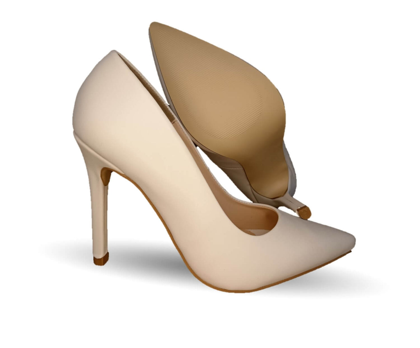 Zapatilla de Vestir tacón de aguja Dva 5701 Latte para mujer