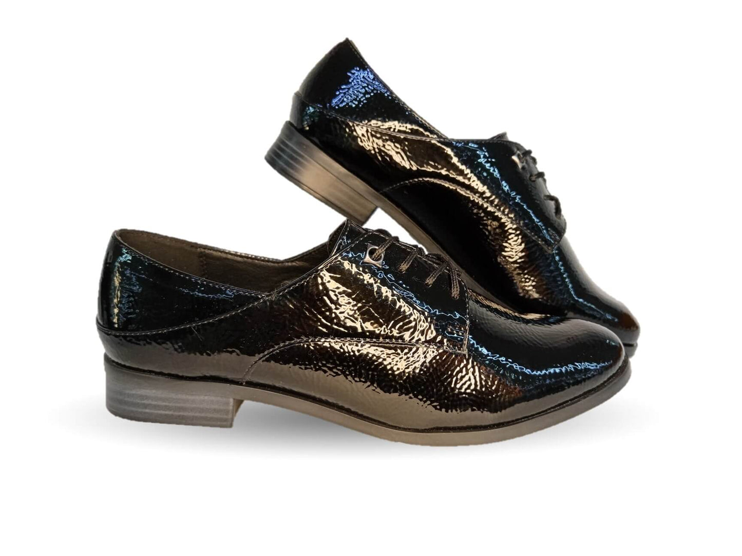 Zapato Casual de moda Dva 8096 Charol Negro para mujer