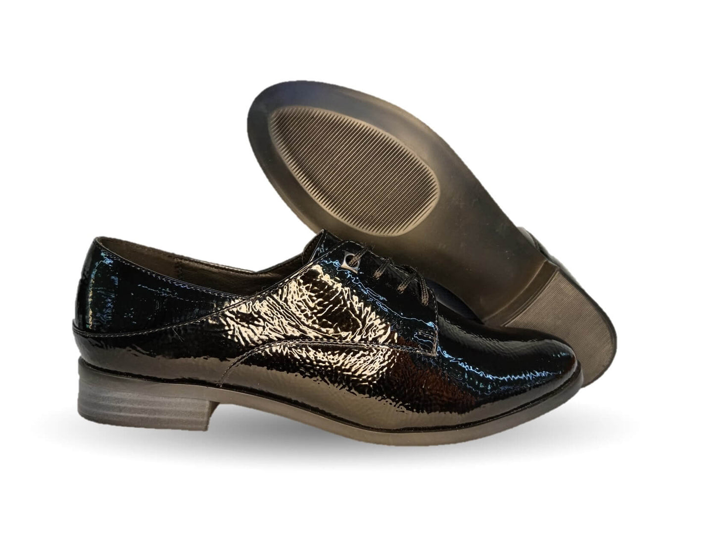 Zapato Casual de moda Dva 8096 Charol Negro para mujer