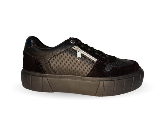 Tenis Urbano Dva 9002 Negro/Negro para mujer
