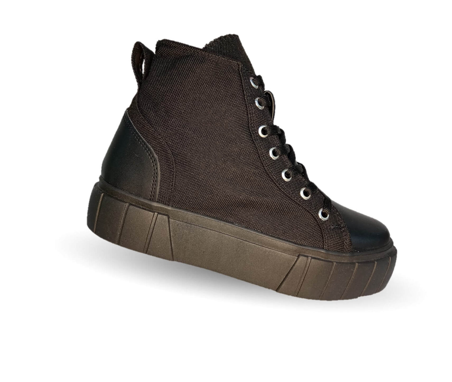 Tenis Urbano tipo Bota Dva 9003 Negro/Negro para mujer