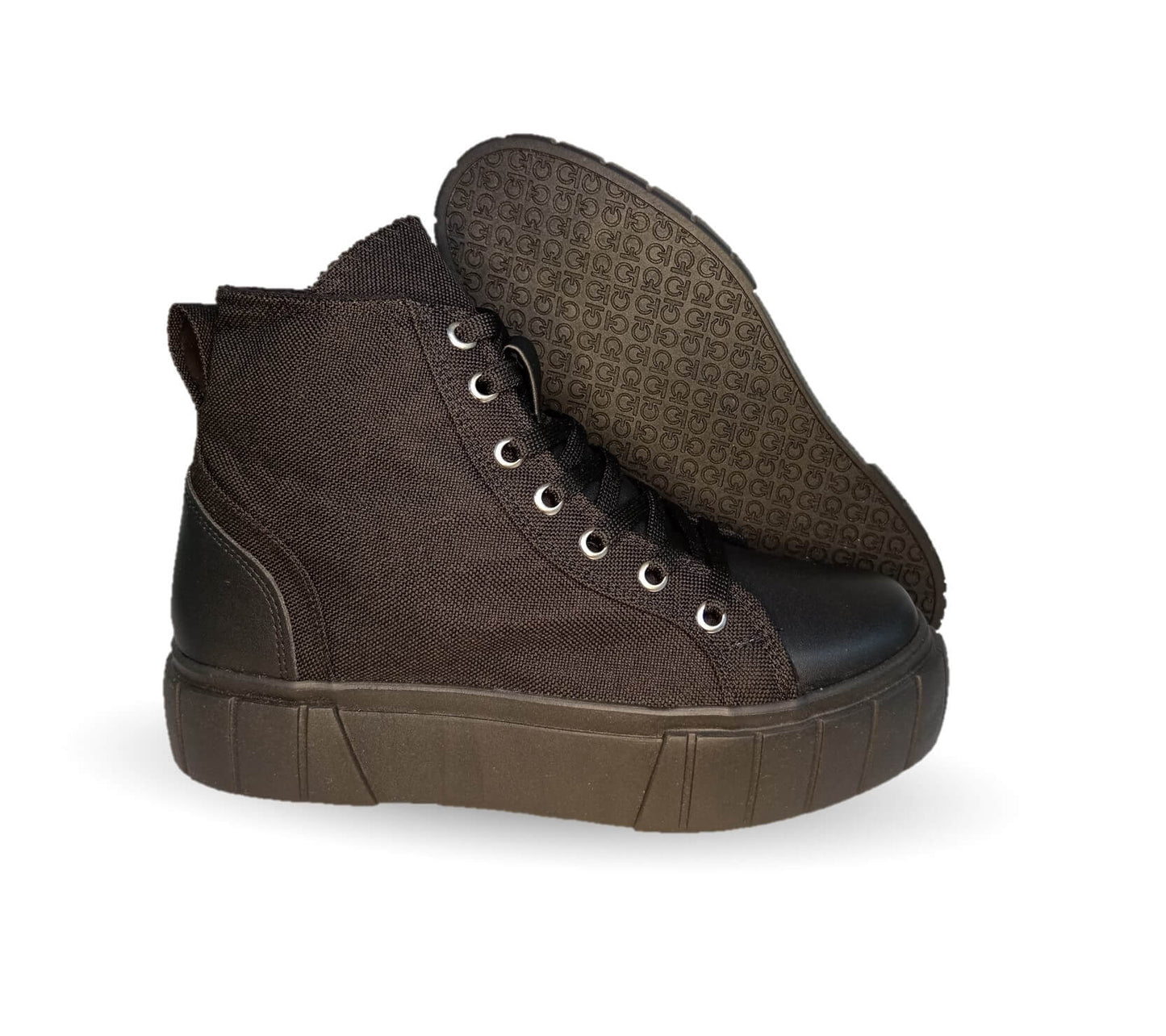 Tenis Urbano tipo Bota Dva 9003 Negro/Negro para mujer