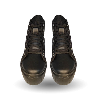 Tenis Urbano tipo Bota Dva 9003 Negro/Negro para mujer