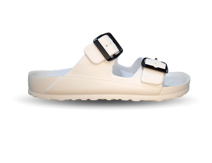 Sandalia Elega SV054 Blanco/Negro para hombre