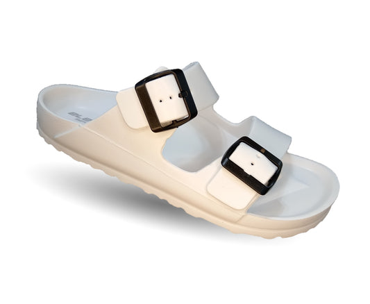 Sandalia Elega SV054 Blanco/Negro para hombre