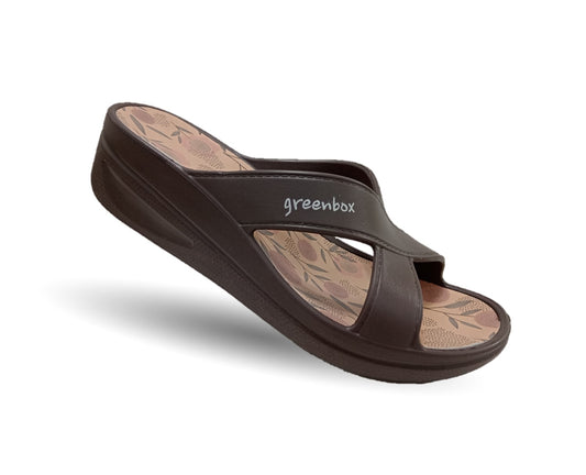 Sandalia con plataforma Elega SV069 Café para mujer