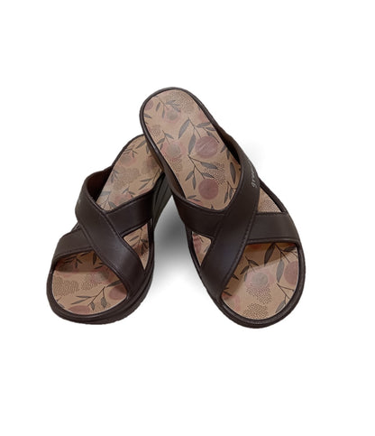 Sandalia con plataforma Elega SV069 Café para mujer