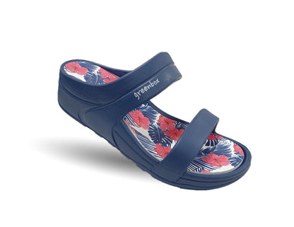 Sandalia con plataforma Elega SV070 Azul Marino para mujer