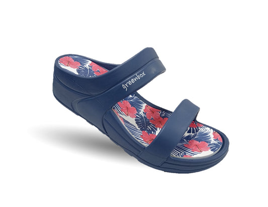 Sandalia con plataforma Elega SV070 Azul Marino para mujer