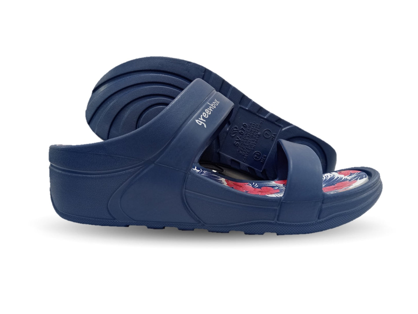 Sandalia con plataforma Elega SV070 Azul Marino para mujer