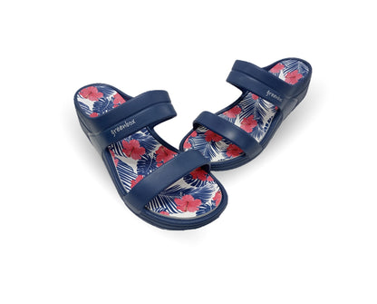 Sandalia con plataforma Elega SV070 Azul Marino para mujer