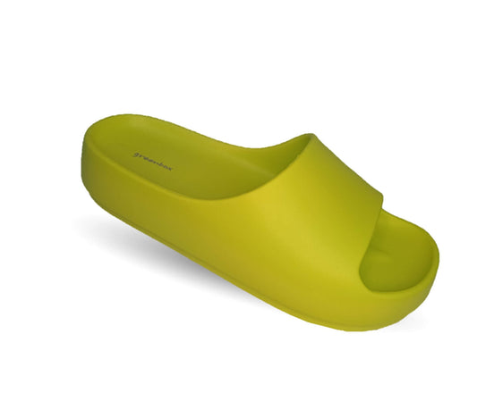 Sandalia con plataforma Elega 78 Verde Limón para mujer