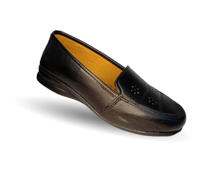 Zapato de Confort de piel Fanny 107 Negro para mujer