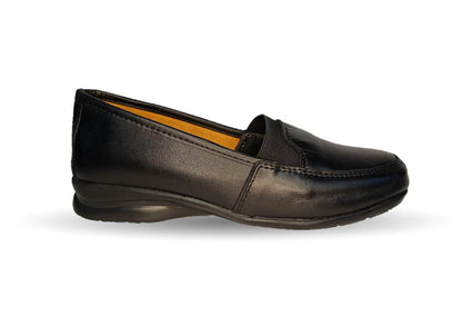 Zapato de Confort de piel Fanny 152 Negro para mujer