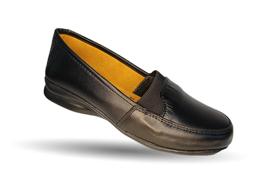 Zapato de Confort de piel Fanny 152 Negro para mujer