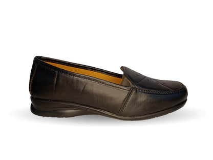 Zapato de Confort de piel Fanny 425 Negro para mujer
