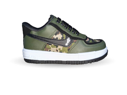 Tenis Urbano con agujetas First 8001 Camuflaje para niño