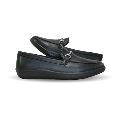 Zapato de Confort y Casual tipo Mocasín de piel Flexi 101908 Negro para mujer