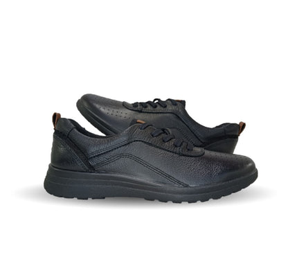 Tenis Urbano Sneakers de piel con plantilla removible Flexi 102015 Negro para mujer