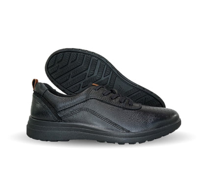 Tenis Urbano Sneakers de piel con plantilla removible Flexi 102015 Negro para mujer