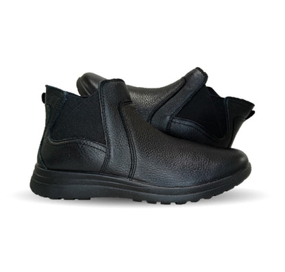 Botín de Confort y Casual de piel con plantilla removible Flexi 102016 Negro para mujer